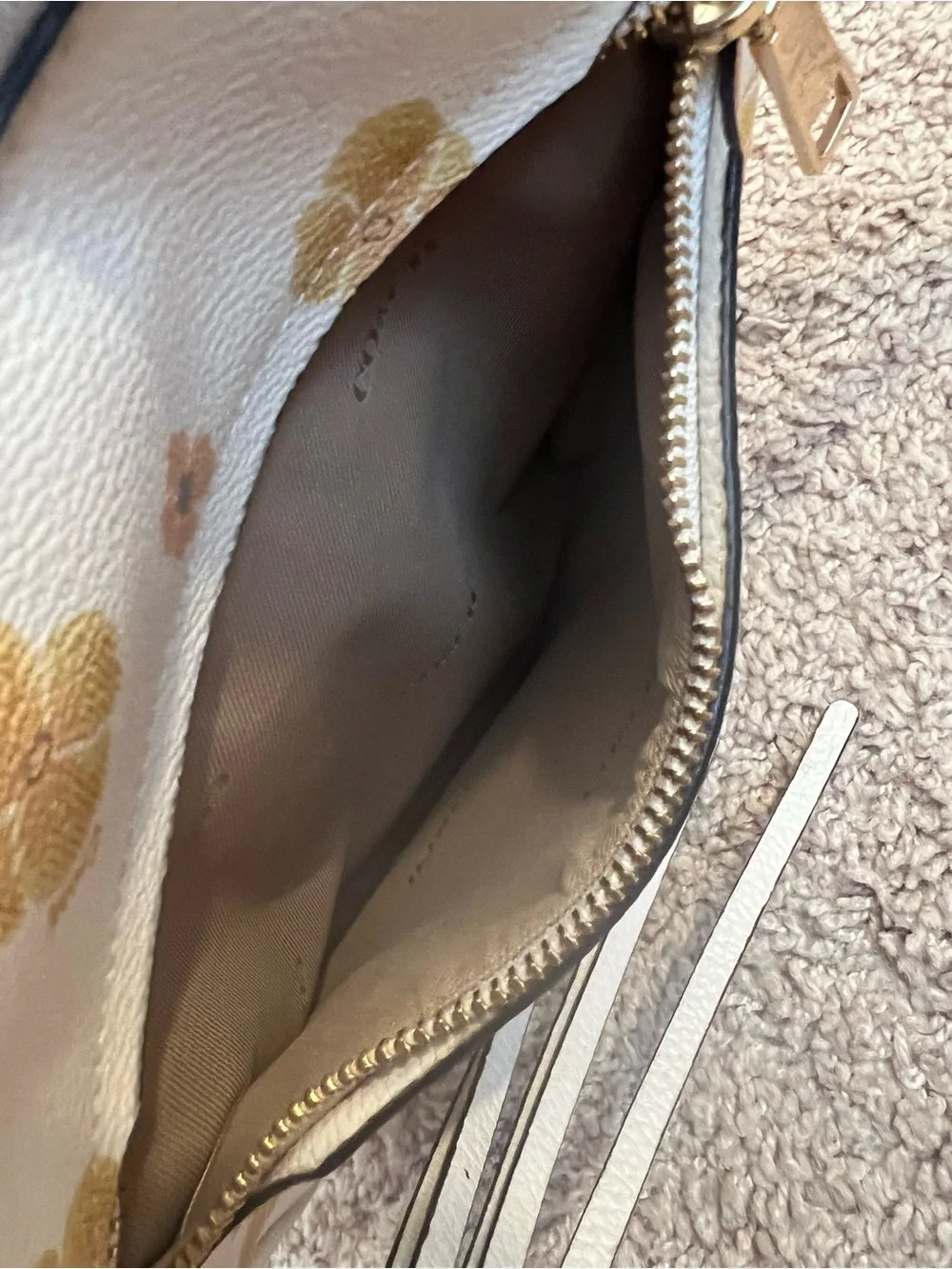 Coach Chaise Pebbled Leather Crossbody Bag with gold hardware